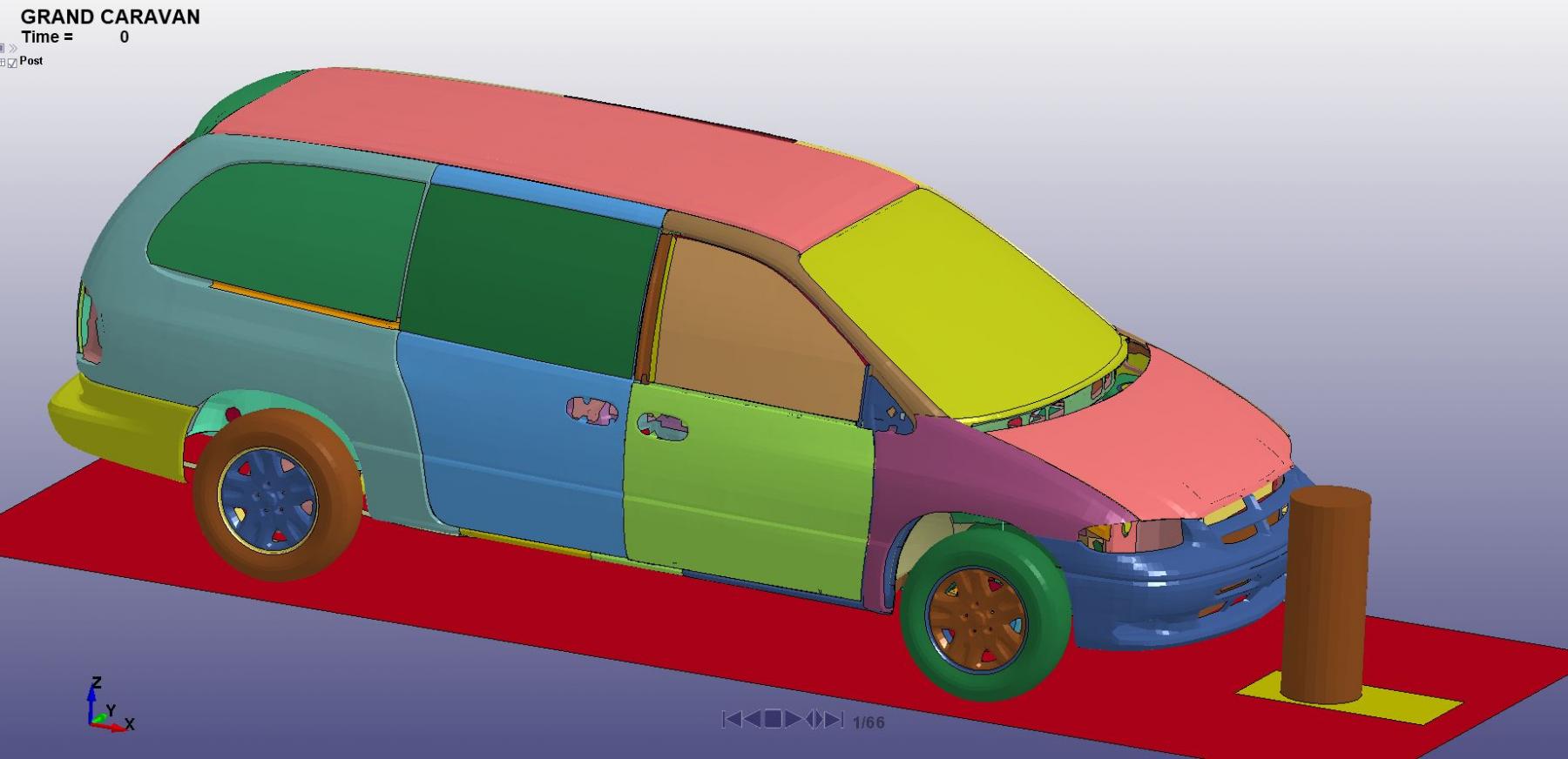 K8 M50 fixed bollard impact test